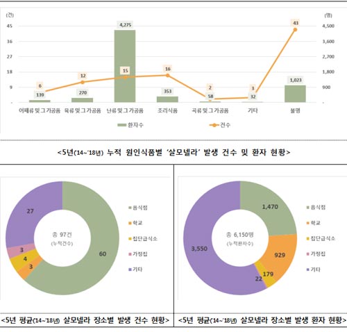 8~9월 살모넬라 식중독 75% 발생…살모넬라 식중독 예방 요령은? 8~9월 살모넬라 식중독 75% 발생…살모넬라 식중독 예방 요령은?
